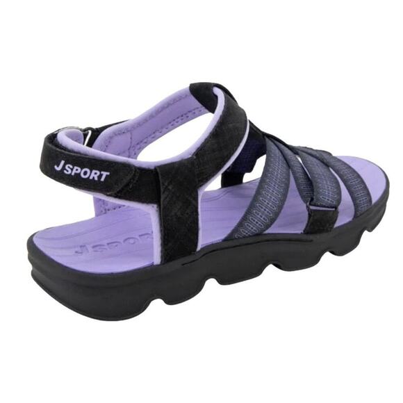 Jsport by Jambo Women's Strap Sandal Black Purple Size 11 NIB - Picture 8 of 11